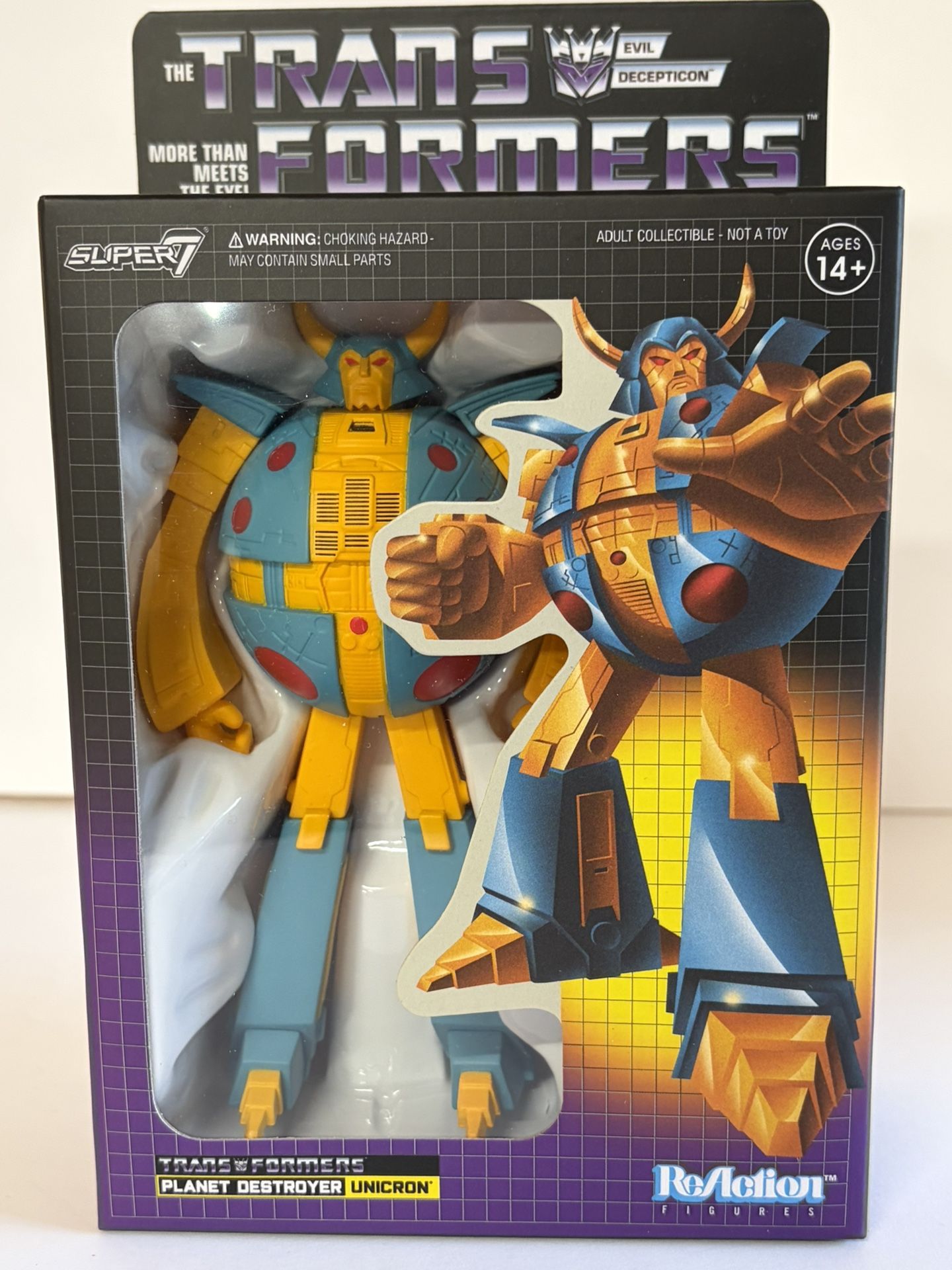 NEW Super 7 ReAction Transformers The Movie Planet Destroyer Unicron