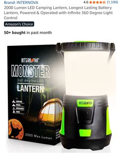 Camping led  lantern light flash light 2000 lumens