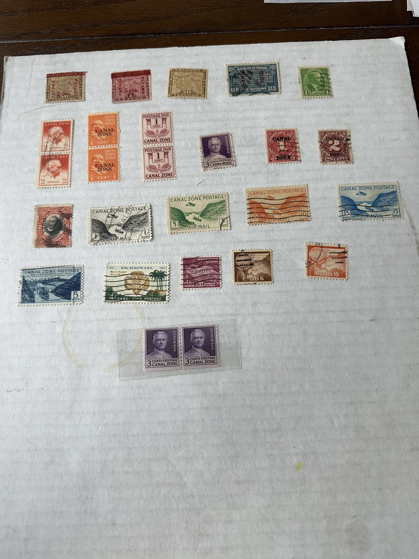 Canal Zone Stamp Lot Of 26