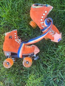 Moxi Roller Skates Orange Suede