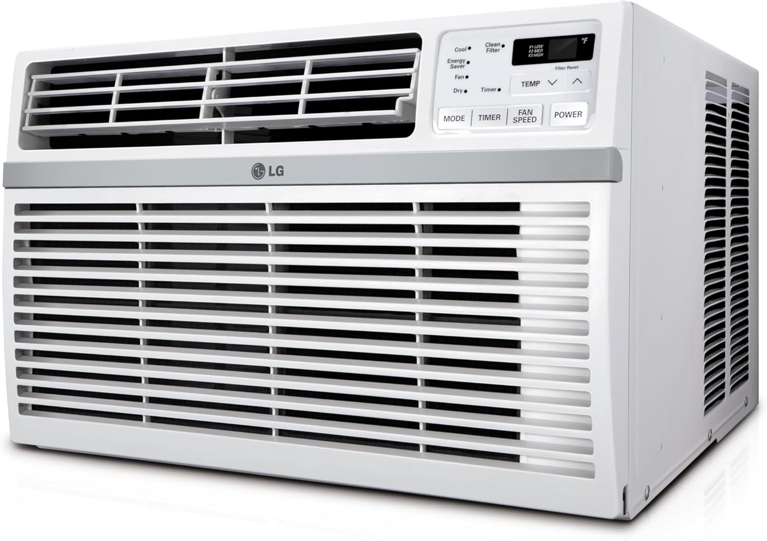 LG 8,000 Window Air Conditioner, 115V, 350 Sq.Ft. (14' x 25' Room Size), Quiet Operation, Electronic Control with Remote, 3 Cooling & Fan Speeds, Auto