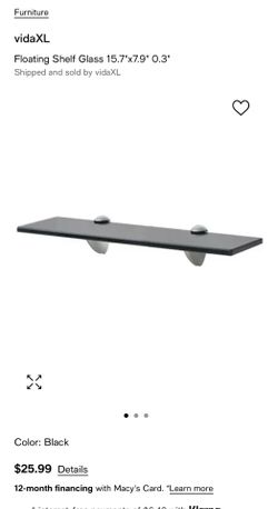 2 Brand new Glass Floating Shelves