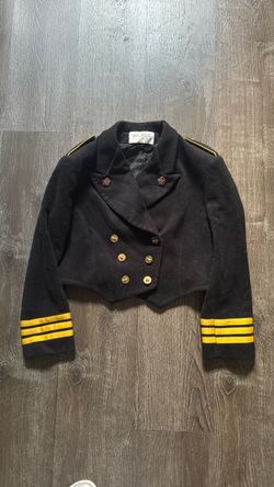 Vintage Hugo Buscati Military-Style Cropped Jacket