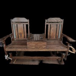 Real Wood Hand Made Glider Rocker