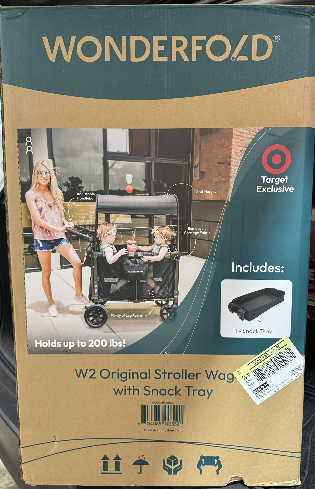 New In Box - WONDERFOLD W2 Original Stroller with Snack Tray