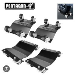 Pentagon Commercial Grade Heavy Duty Wheel Dolly ( 4 Dolly's All Together)  Rated For 6000 Pounds