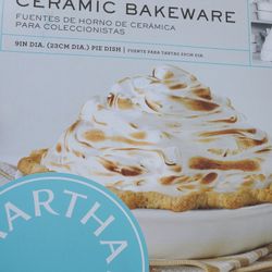 Martha Stewart Ceramic Bakeware Collection 9in Pie Dish