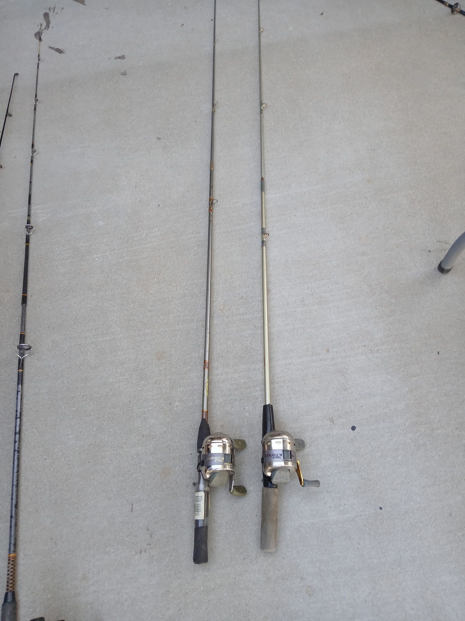 Lot Of (2) Synergy Fishing Poles And Reels