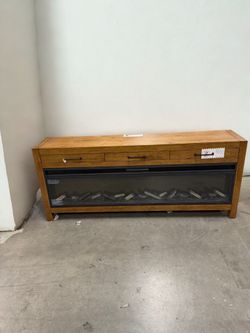77” inch Fireplace Console
