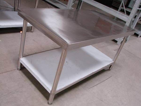 Like New 5-Foot 60 x 30 inch stainless steel table