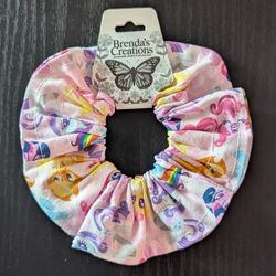 My Little Pony Hair Scrunchie – Handmade 5 Inch Pink Scrunchie