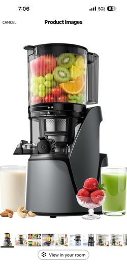 EanOruus Juicer Machines, 3-in-1 Cold Press Juicer with 6.5" Extra Large Chute, 100oz Large Capacity, AC Motor, Makes Juice, Nut Milk & Sorbet, Premiu