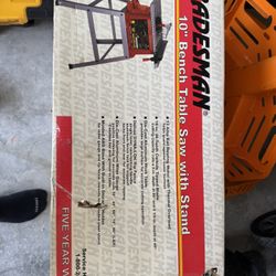 Unopened New 10 Inch Bench Table Saw
