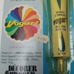 4 Different Color Tubes Vogart Ball 1 Ounce Point Paint Tubes Lot Of  4 Decorate Embroider