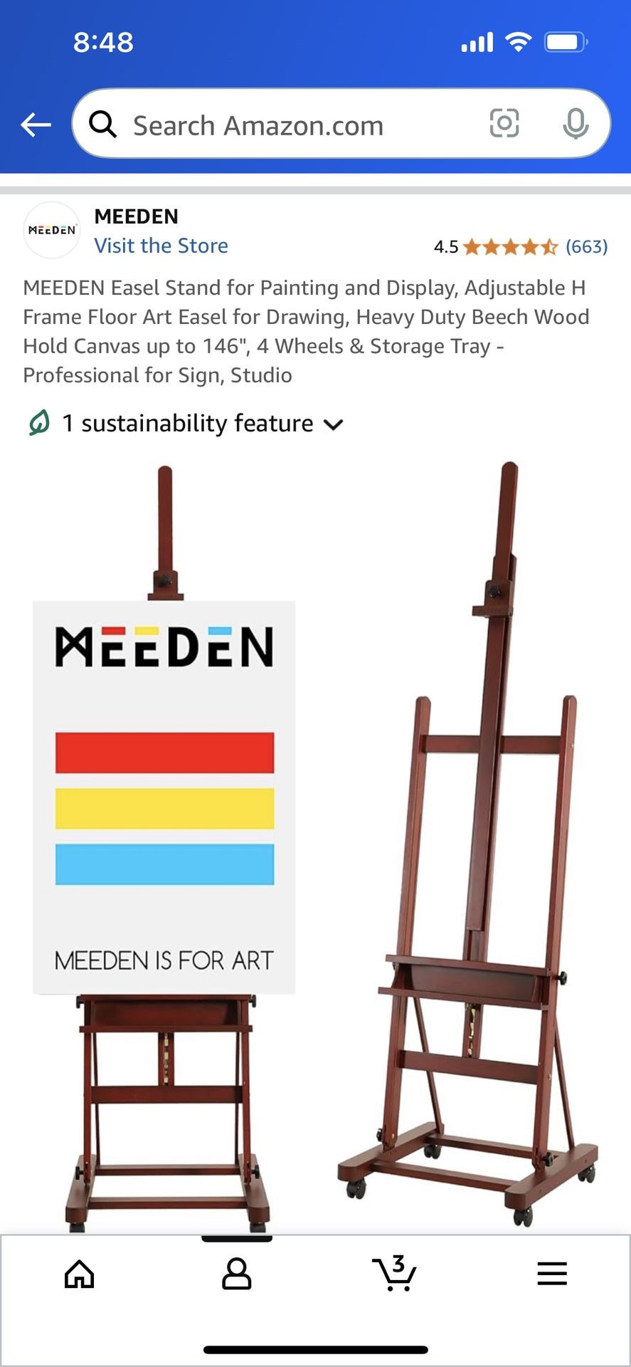 Meeden extra Large easel