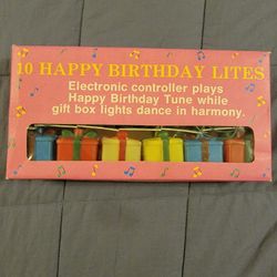 10 HAPPY BIRTHDAY Lites,Plays.