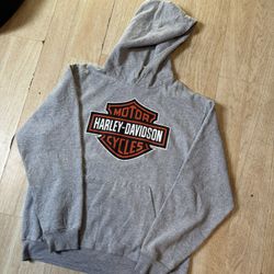 Cool Vintage Gray Harley Davidson Pullover Sweater