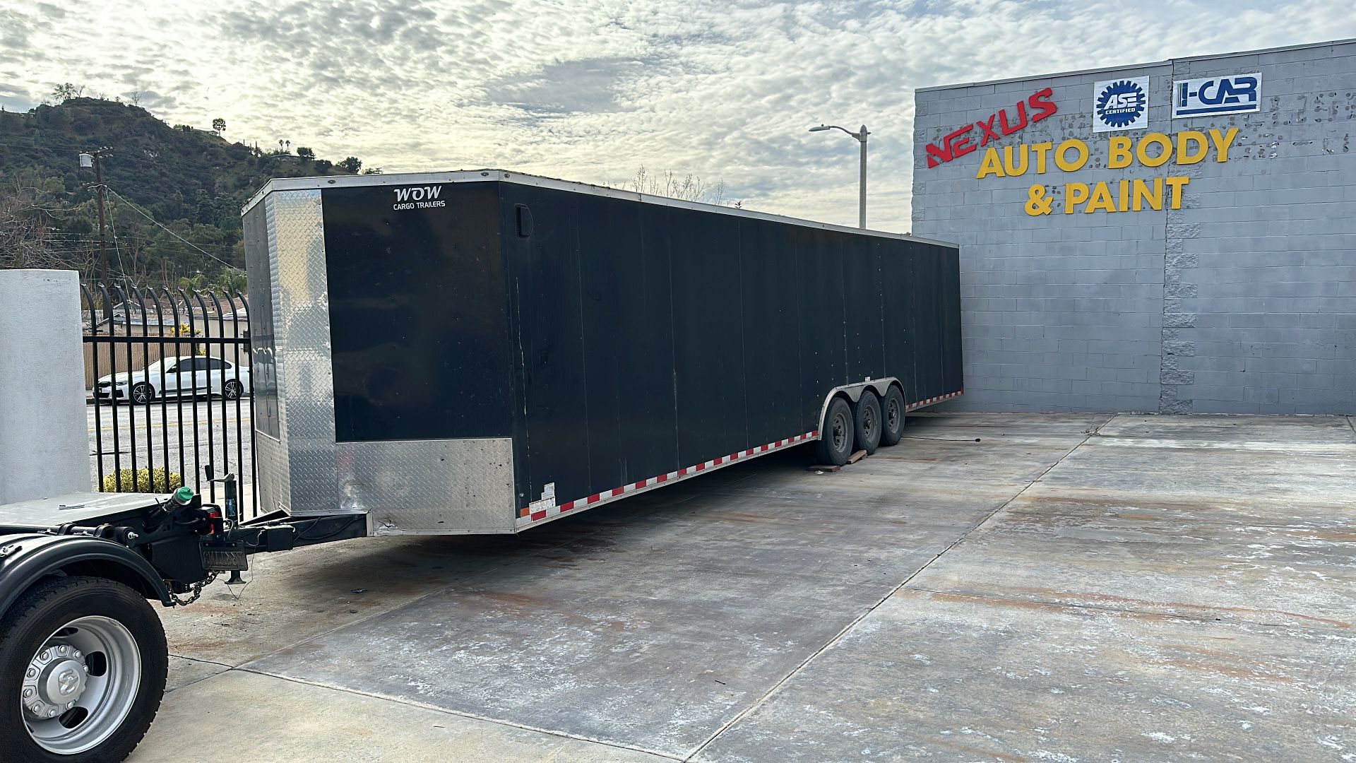 Enclosed trailer for 2 cars , 34 feet