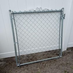 Galvanized Fence Door