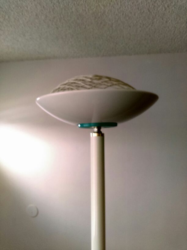White Floor Lamp Working Great Condition