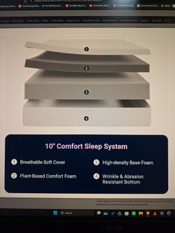 Avenco Twin mattress 10 Inch