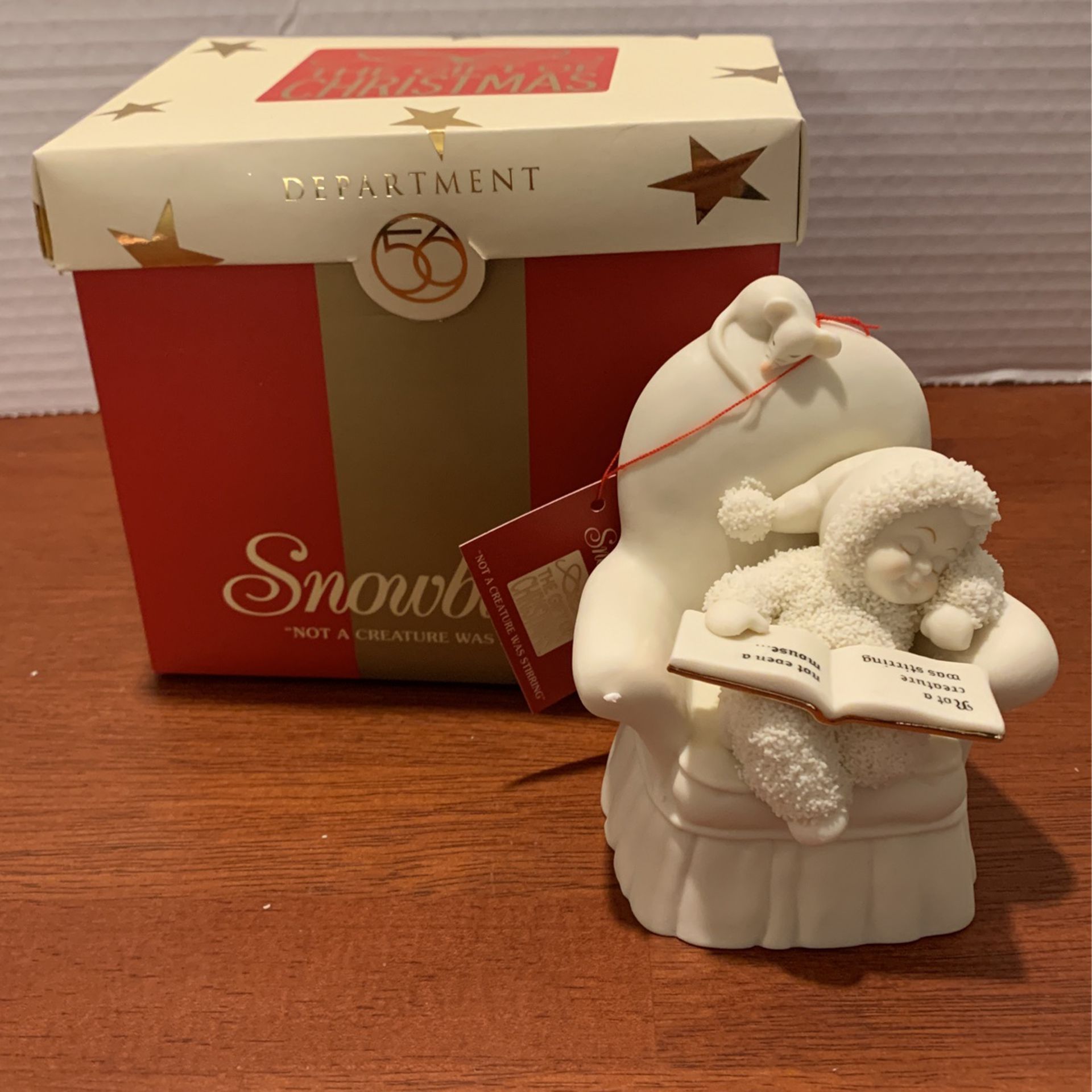 Dept 56 Snowbabies "Not A Creature Was Stirring" 2004 #56.69715  4 1/2 Inches  BR Christmas