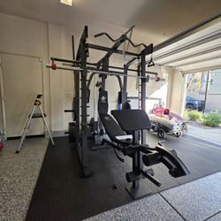 Smith Machine 2001 | Multi-Use Adj Bench | Gym Equipment | Fitness | Squat Rack | Excercise |🔴WEIGHTS AND BARBELL SOLD SEPARATELY 🔴 FREE DELIVERY 🚚