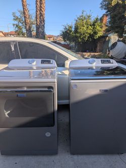 Maytag Top Load Washer and Dryer Set - Metallic Slate (Great Condition)