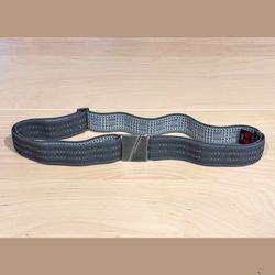 Truth Karma Adjustable Elastic Flat-Buckle Belt, Small, Gray Lines Pattern