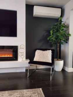 Pair of Velvet Black Chairs