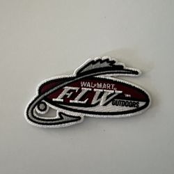 FLW Walmart Fishing Hook Logo Iron-On Patch  