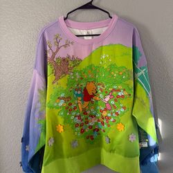 DISNEY PARKS WINNIE THE POOH LONG SLEEVE SHIRT NEW OVERSIZED POOH SWEATSHIRT PLUS SIZE DISNEY DISNEY PLUS SIZE DISNEYLAND