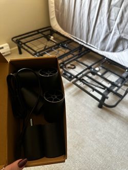 Twin adjustable bed with twin memory foam mattress