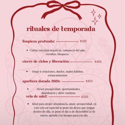 Rituales De Temporada 