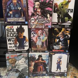 Anime Figures, One Piece, DBZ, Demon slayer, Naruto