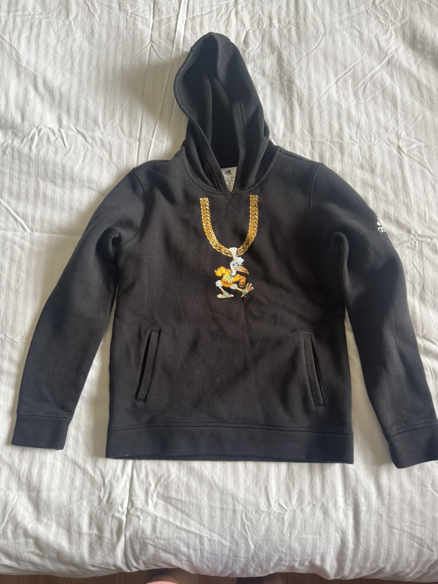 Black Hoodie Miami Hurricanes Size 13-14Y