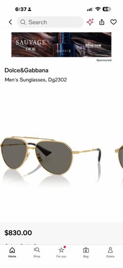Stefano sunglasses in Gold for Men  Dolce&Gabbana