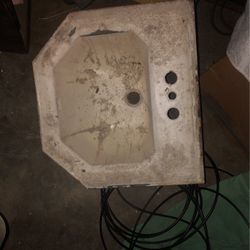 Old Cast Iron Sink. 