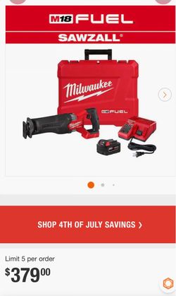 New Milwaukee Sawzall M18