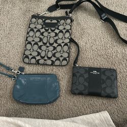 3 coach wallet/bag bundle