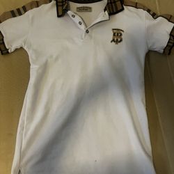 White Burberry Polo 