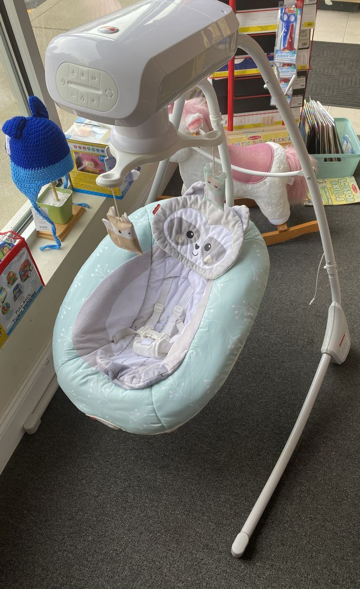 Fisher Price Baby Racoon Swing - With Plug