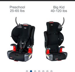 Britax Grow with You ClickTight Harness Contour SafeWash Booster Car Seat - Black