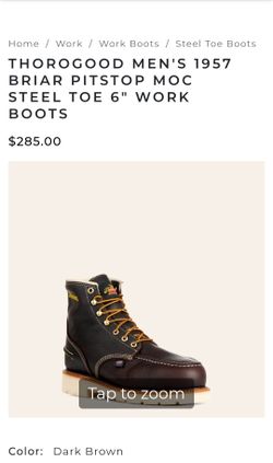 Mens size 10D Thorogood boots.