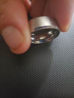 Stainless steel wedding band