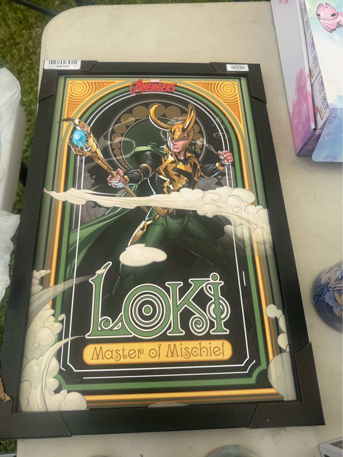 Marvel Loki Master Of Mischief Framed Wood Wall Art