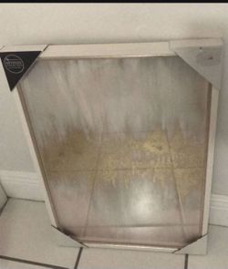 Frame Art, Pink And Gold 17” X 25”