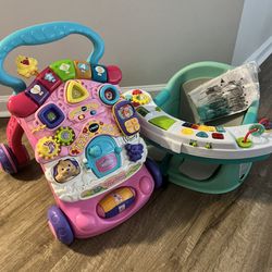 Toddler Baby Walker And Chair Light Up Music 