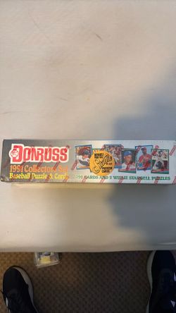1991 Donruss Collectors Set Baseball Puzzle & Cards in Original Packaging