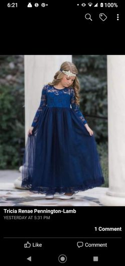 “Just couture” Boutique Navy Floor Length dress—never Worn